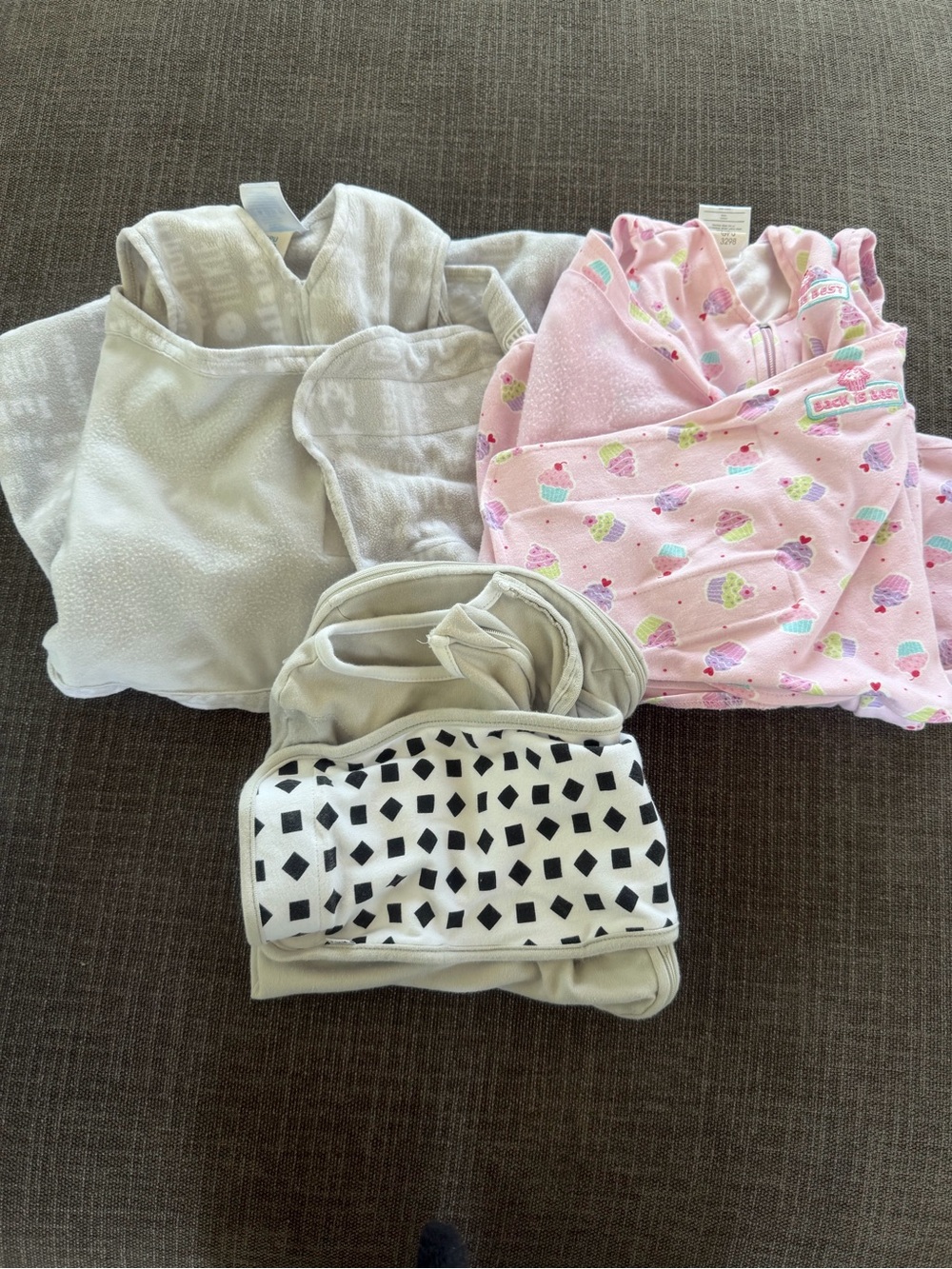 Halo Pink Cupcake & Pastel Pattern Sleep Sack